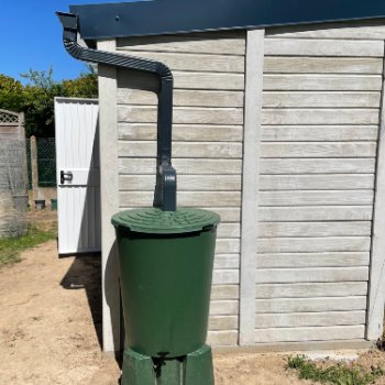 Abri de jardin en béton aspect bois 1 pente